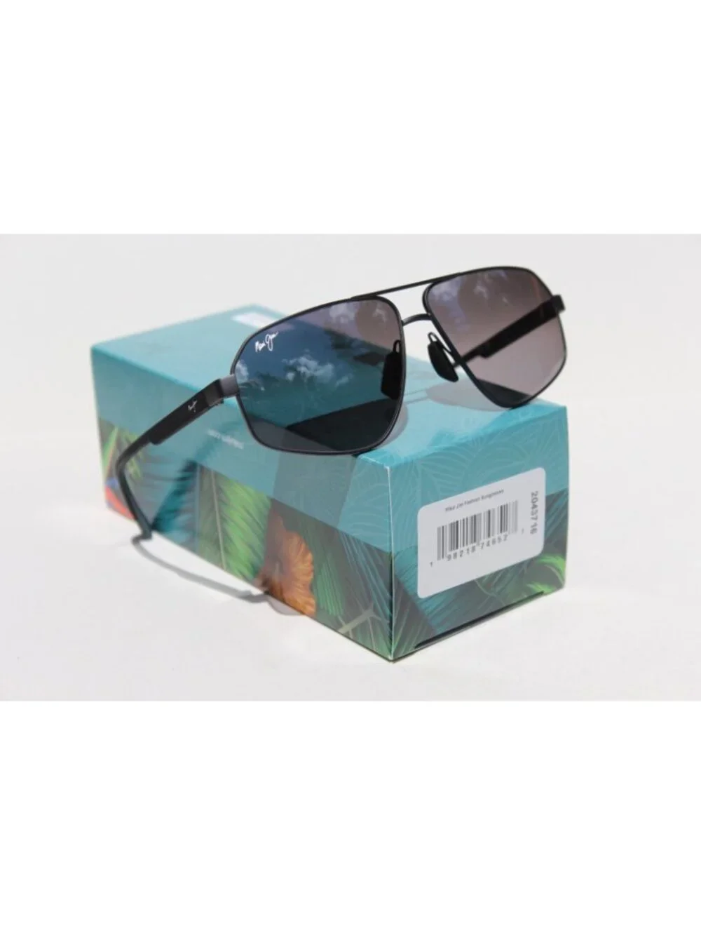 MAUI JIM Keawawa POLARIZED Sunglasses DSB620-02 Gunmetal/Silver Black Mirror NEW